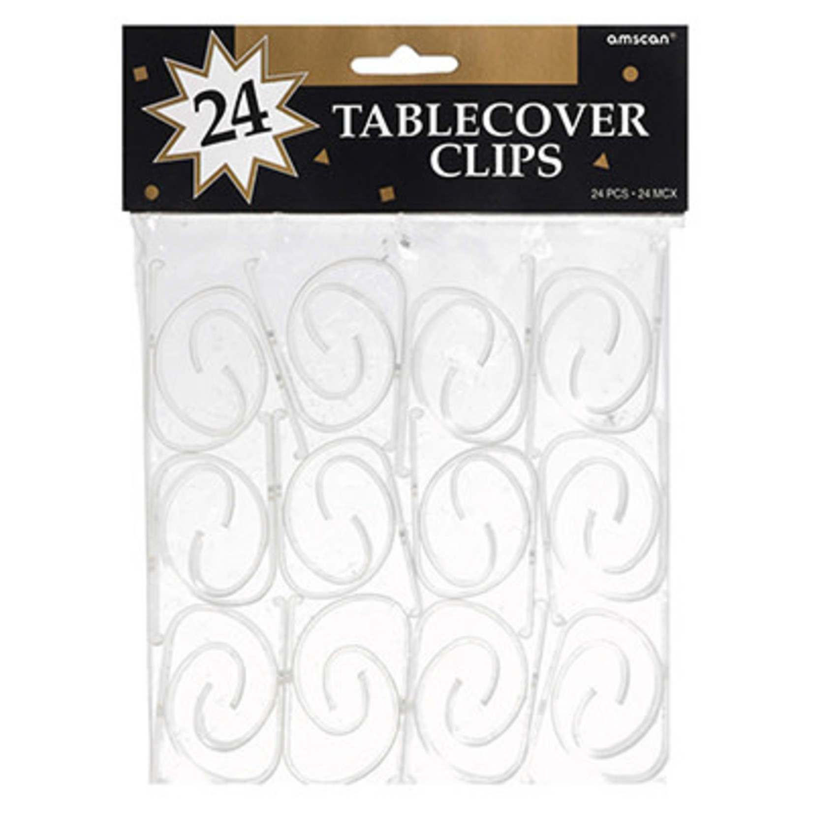 Amscan Table Cover Clips - 24ct.