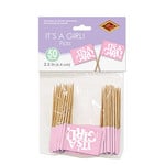 Beistle It's A Girl! Picks - 50ct