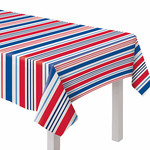 Amscan Fabric Patriotic Tablecover 60" x 84"