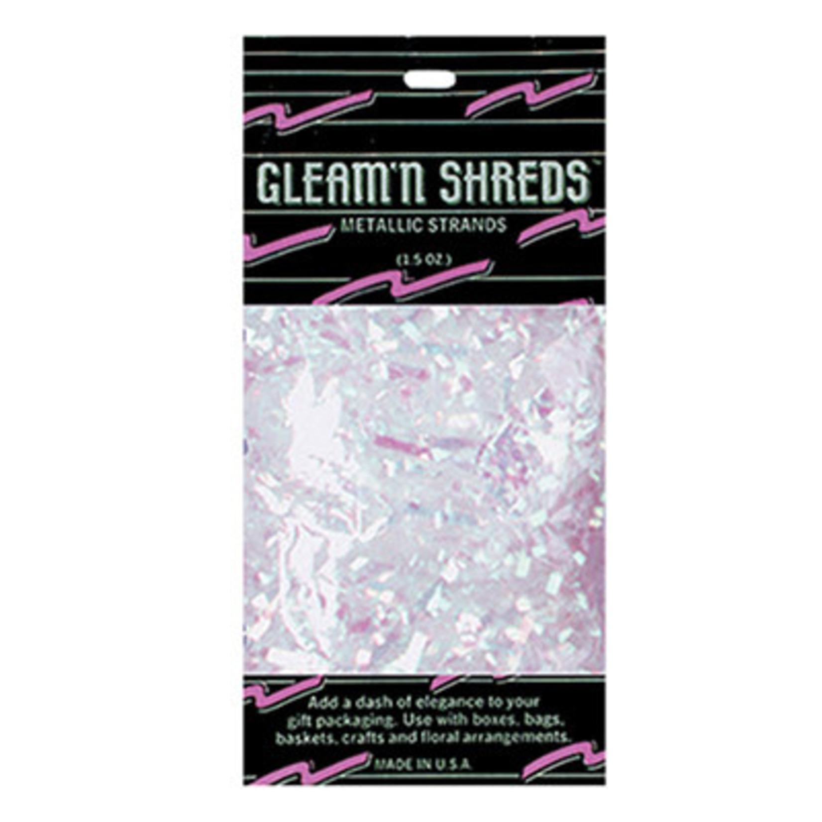 Beistle Opal Gleam 'N Shreds Metallic Strands - 1ct.