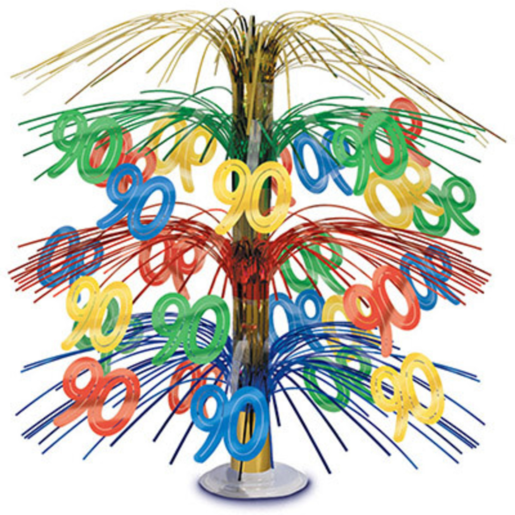 Beistle 18" '90'  Cascade Centerpiece - 1ct.