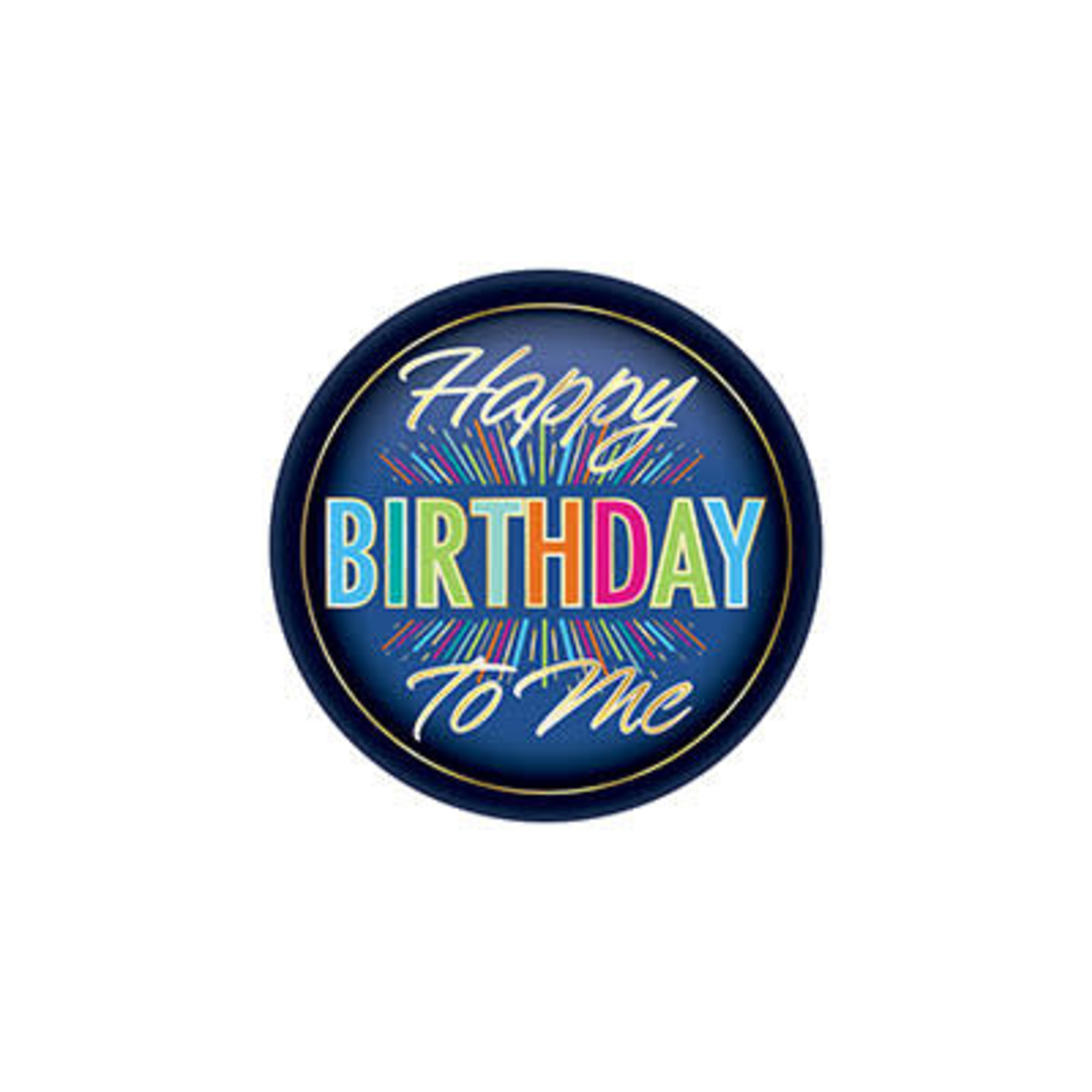 Beistle Happy Birthday To Me Button - 1ct.