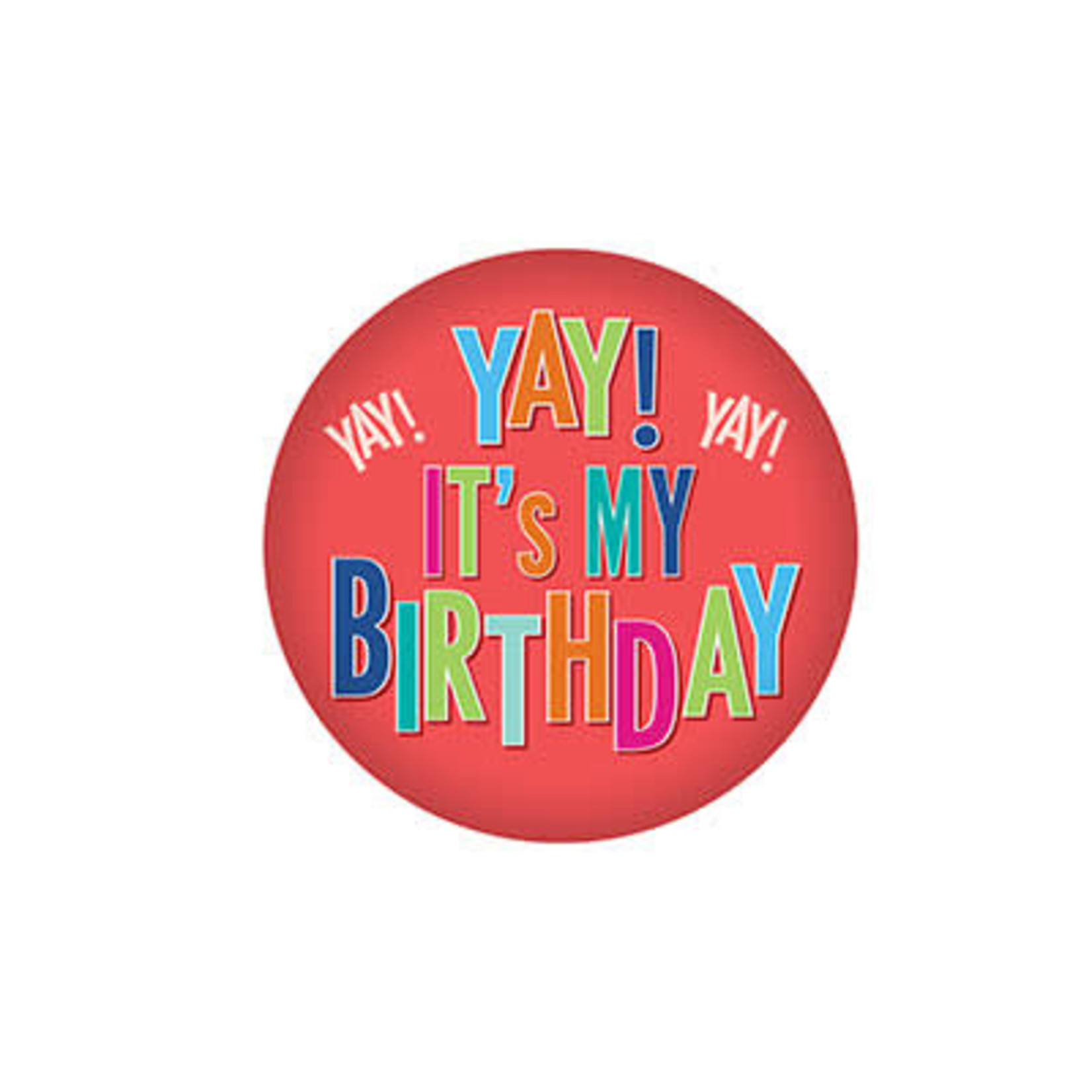 Beistle Yay! It's My Birthday Button - 1ct.