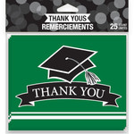 creative converting Green Graduation Thank You Cards - 25ct.