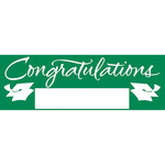 Creative Converting Personalized Emerald Green 'Congratulations Grad Banner - 5ft.
