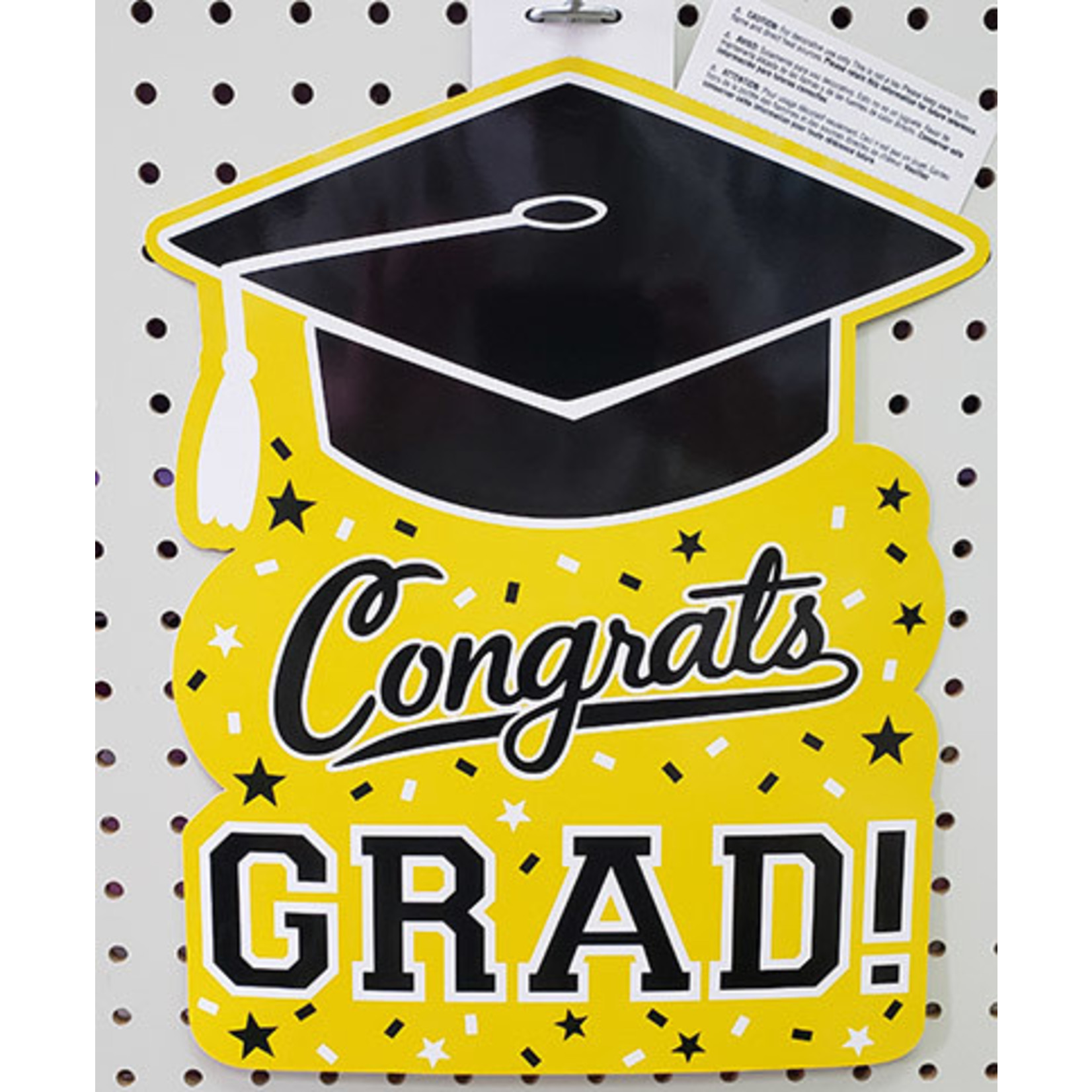 Amscan Yellow "Congrats Grad" Cutout - 1ct.