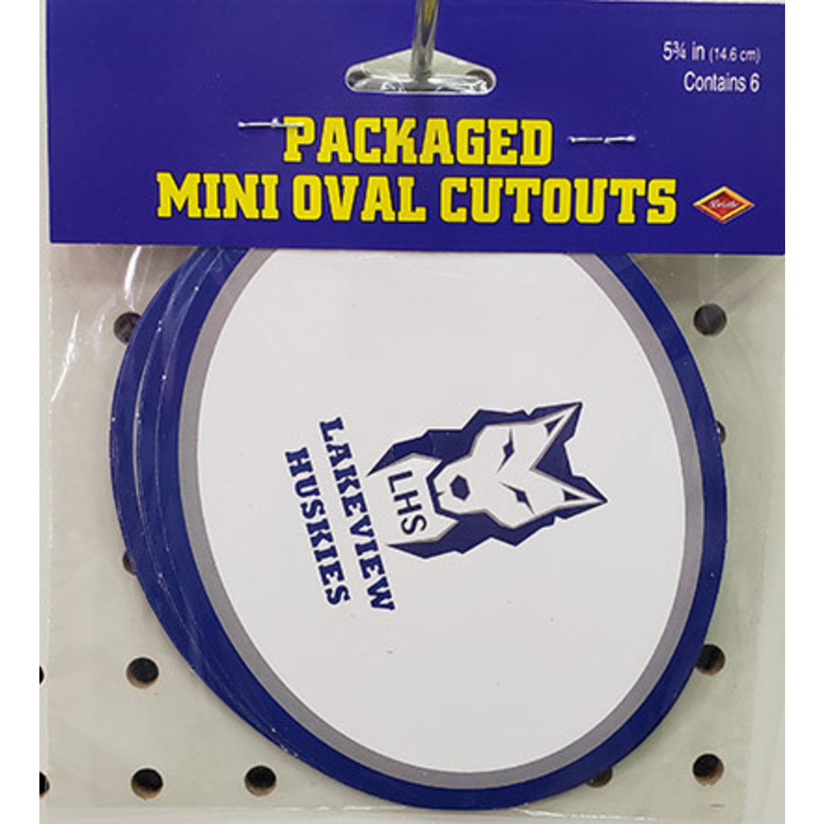Beistle Lakeview High School Oval Cutouts - 6ct.