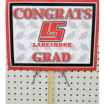 Beistle Lake Shore Grad Lawn Sign