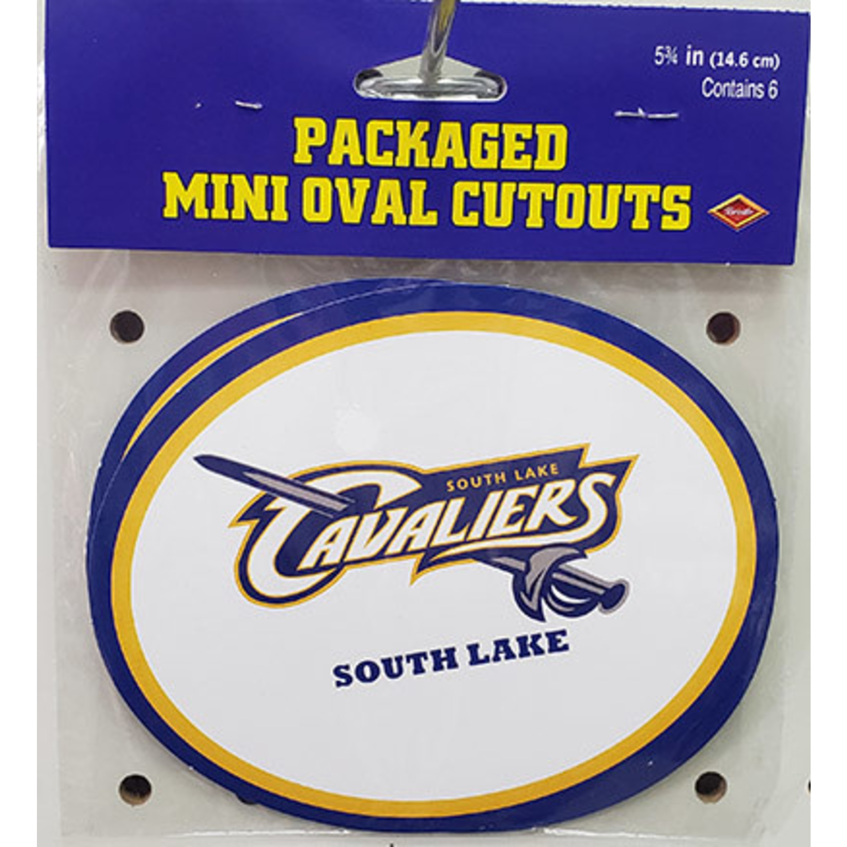 Beistle South Lake High School  Oval Cutouts---6ct