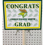 Beistle Grosse Pointe North Grad Lawn Sign