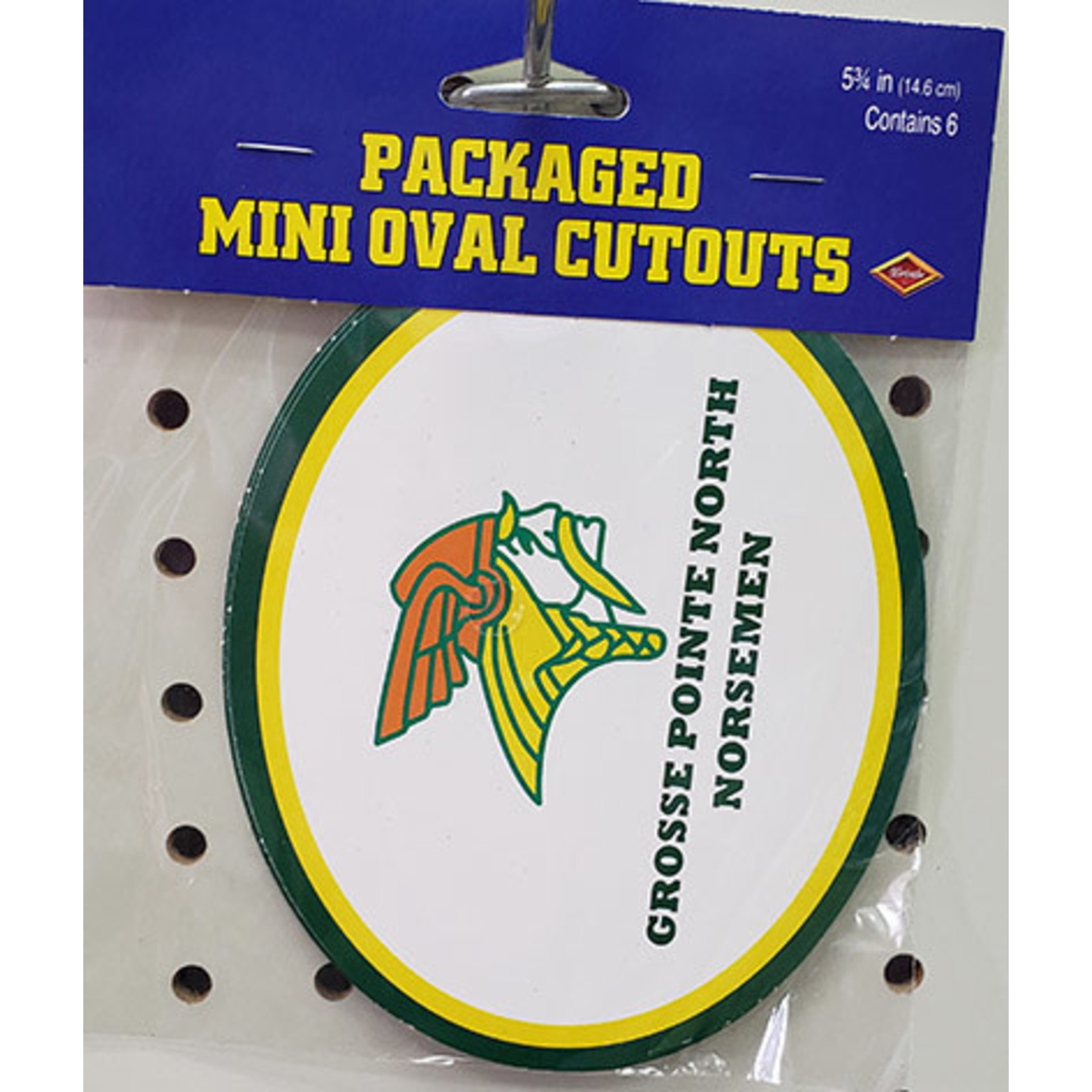 Beistle Grosse Pointe North Oval Cutouts - 6ct.