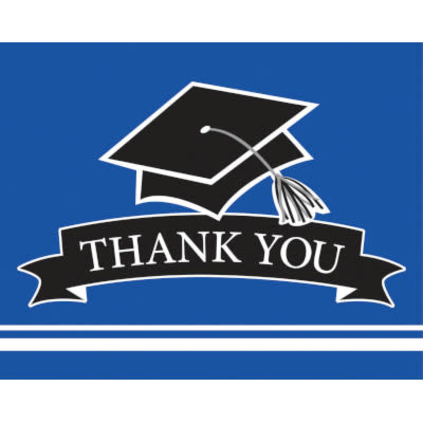 Creative Converting Blue Graduation Thank You Cards - 25ct.
