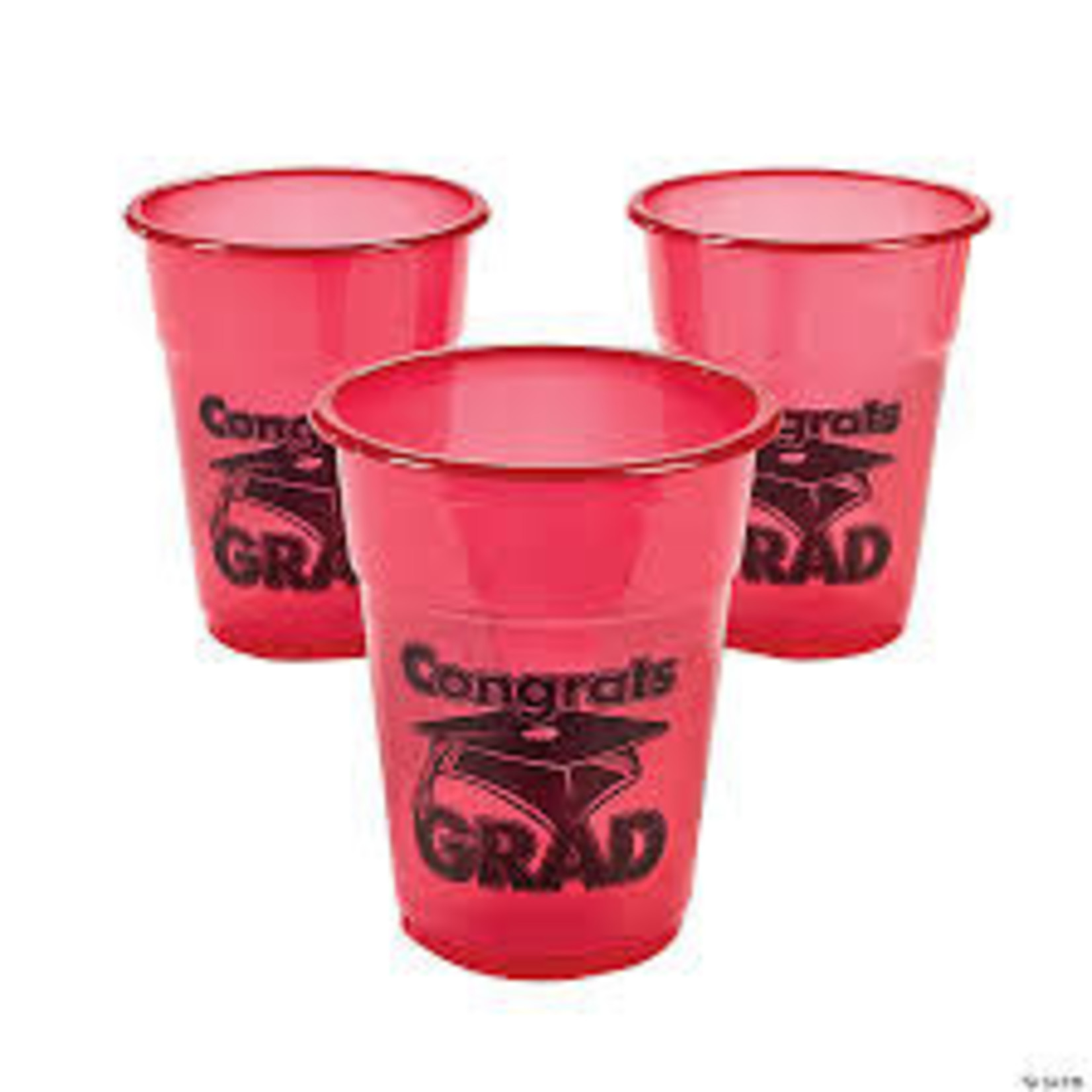 Oriental Trading Red 20oz. Grad Plastic Cups - 25ct.