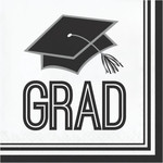 Creative Converting White Graduation Lunch Napkins - 36ct.