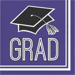 Creative Converting Purple Graduation Lunch Napkins - 36ct.