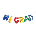 Creative Converting #1 Grad Balloon Banner - 8ft.