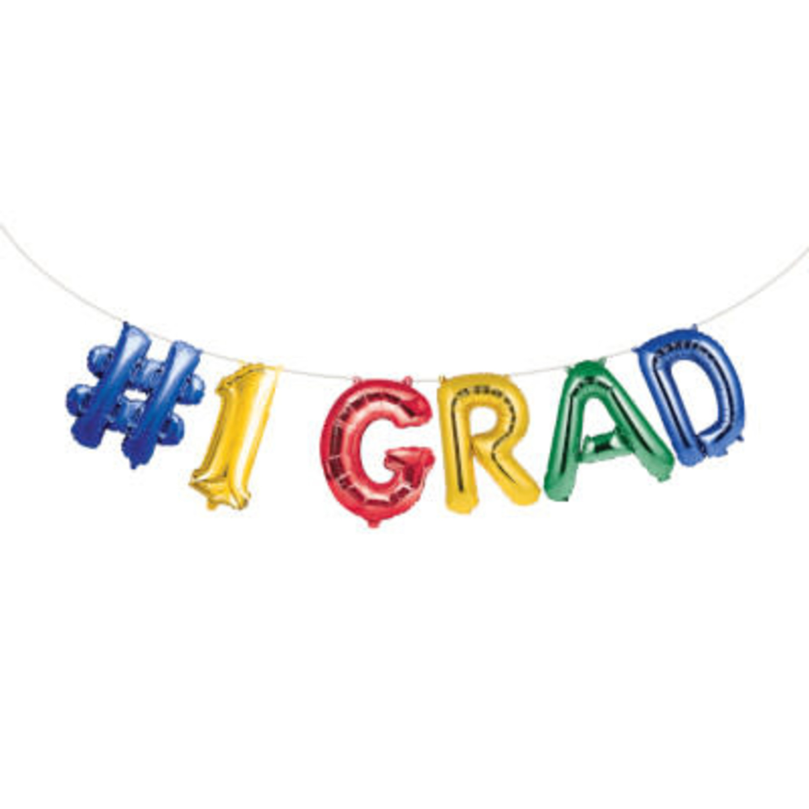 Creative Converting #1 Grad Balloon Banner - 8ft.
