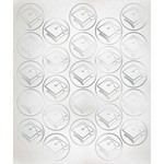 Amscan Silver Graduation Hat Envelope Seals - 50ct.