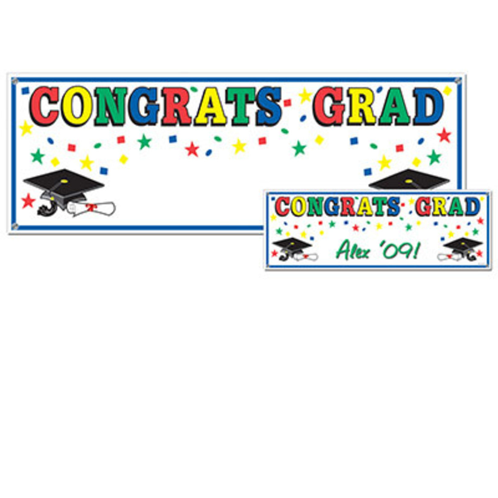 Beistle Congrats Grad Personalized Banner - 5ft.