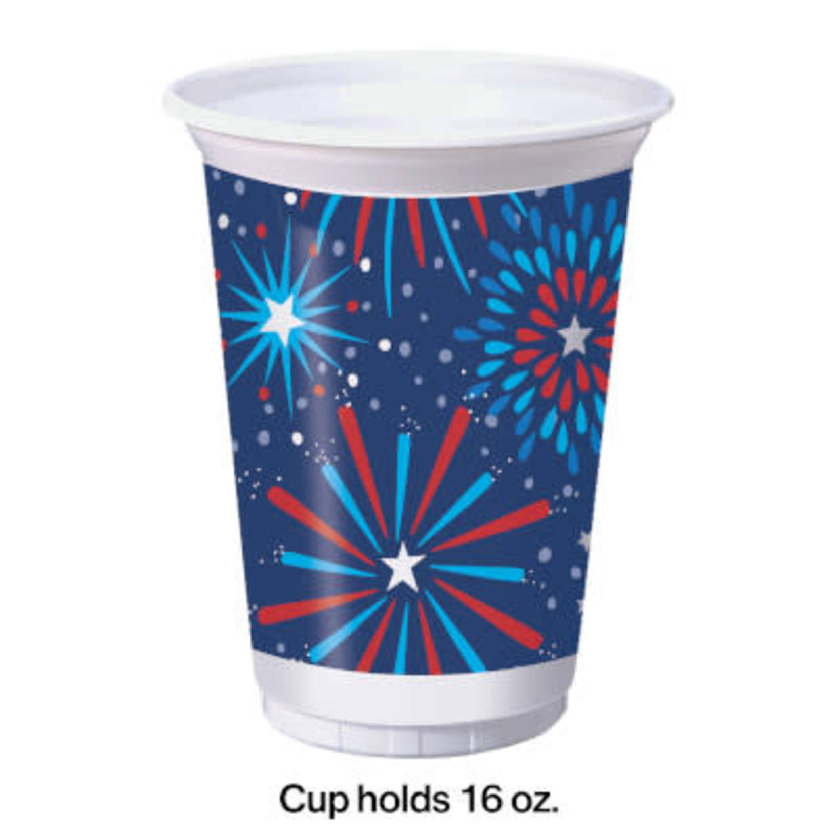 Creative Converting 16oz. Fireworks Party Cups - 8ct.