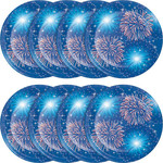 Creative Converting Fireworks and Flags 7" Plates - 8ct.