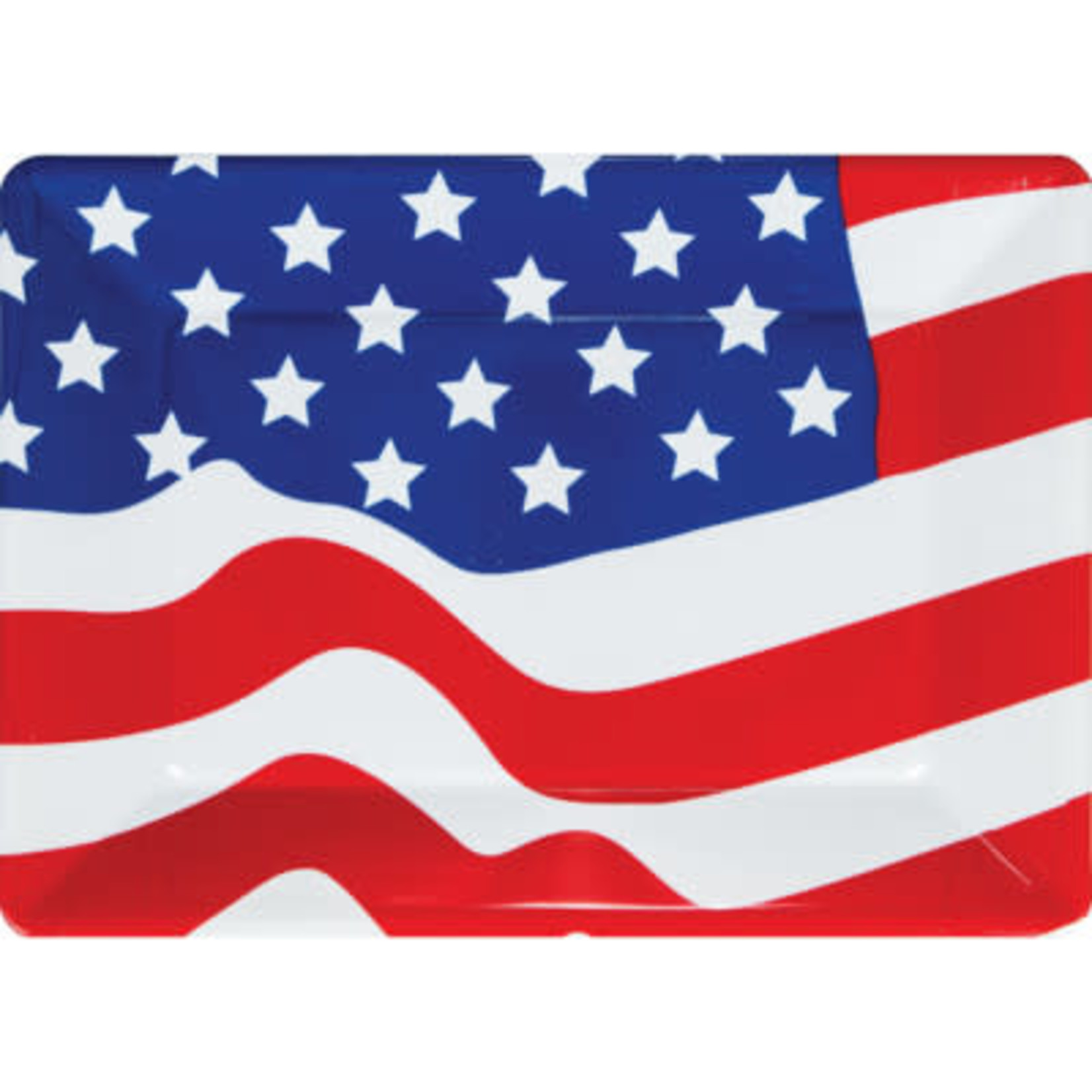 Creative Converting American Flag Serving Tray - 1ct. (10" x 14")