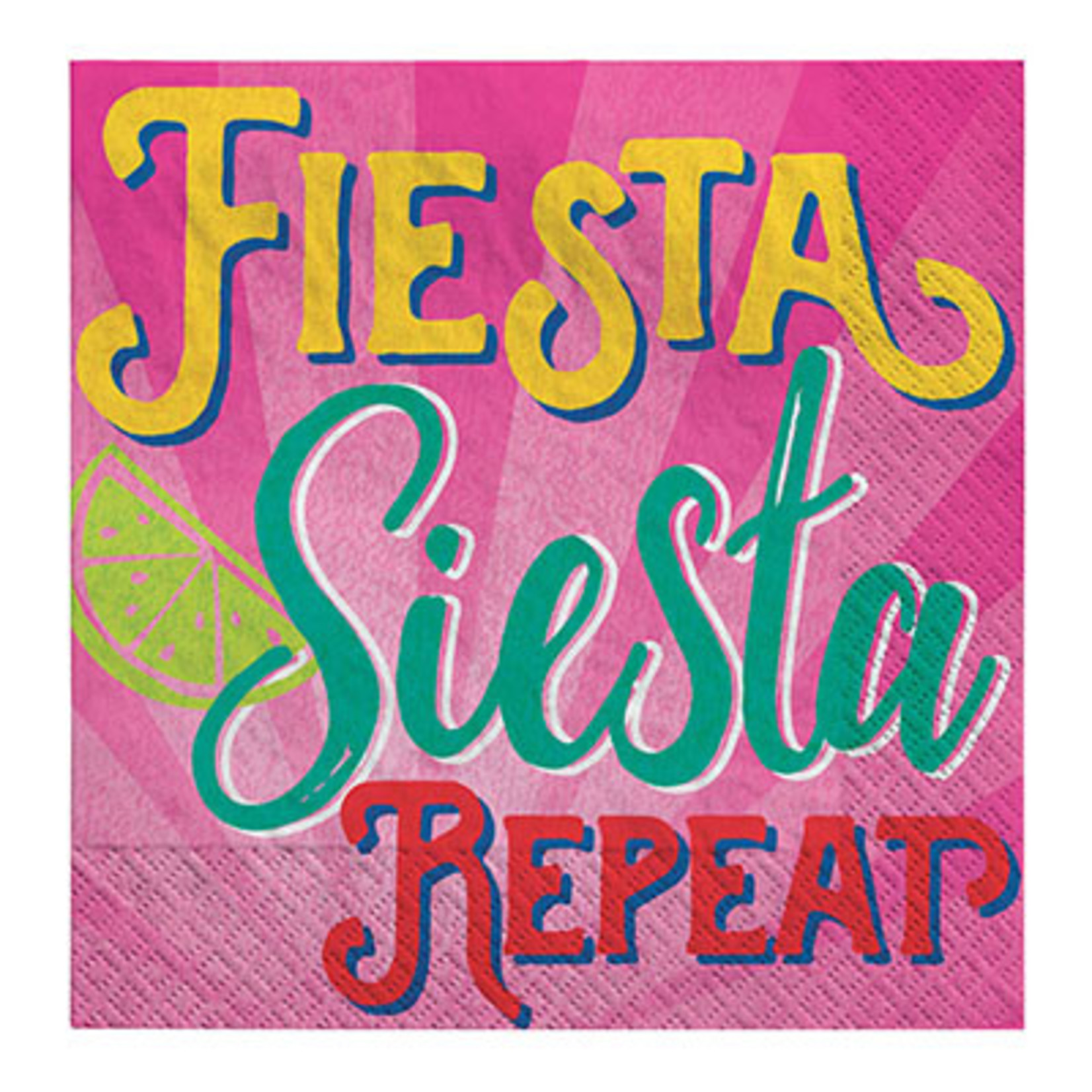Amscan Fiesta, Siesta, Repeat Cocktail Napkins - 16ct.