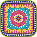 unique 9" Boho Fiesta Plates - 8ct.