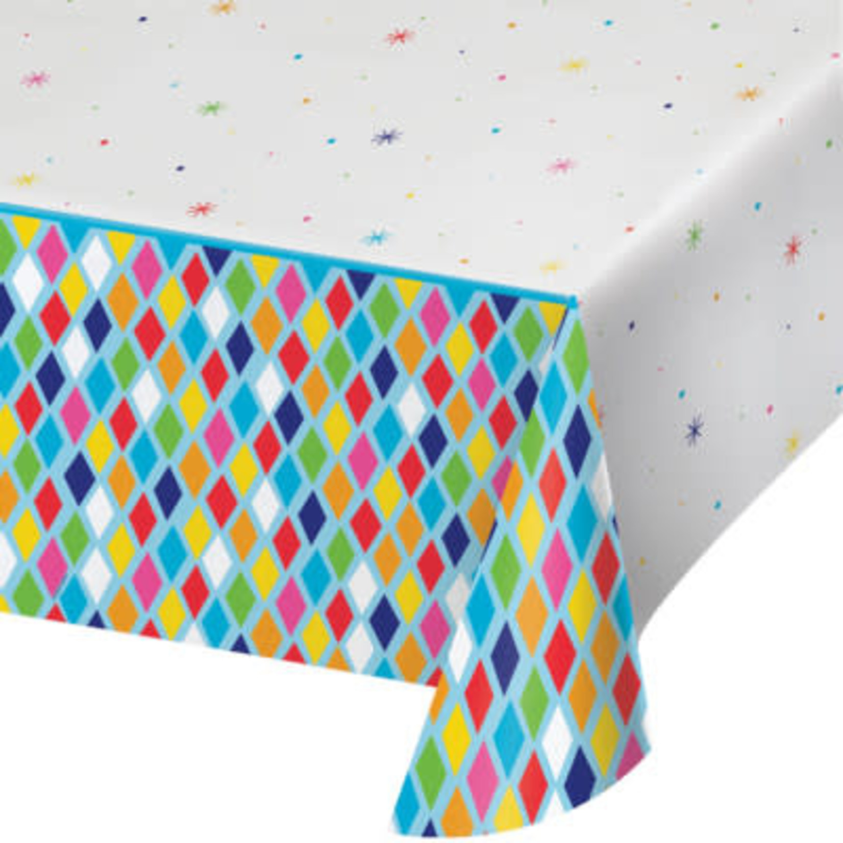 Creative Converting Bright Birthday Tablecover - 1ct. (54" x 102")