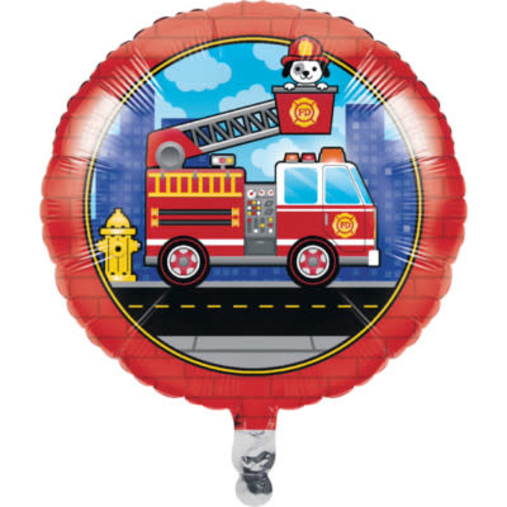 Creative Converting 18" Fire Truck Mylar Balloon