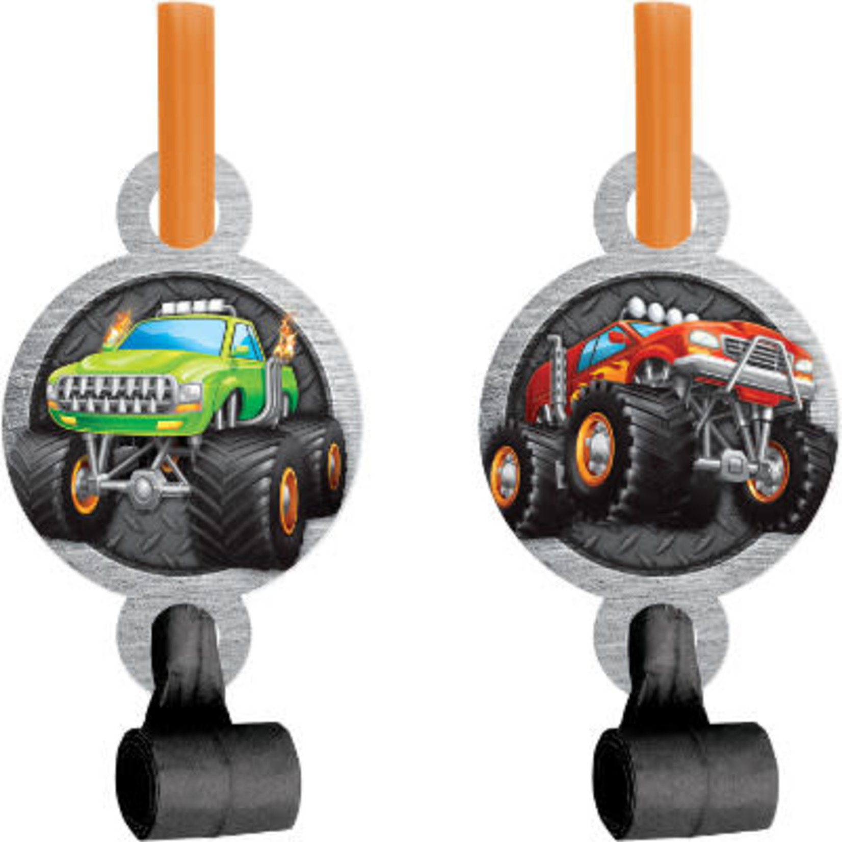 Creative Converting Monster Truck Rally Blow Outs - 8ct.