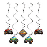 Creative Converting Monster Truck Rally Dizzy Danglers - 5ct.