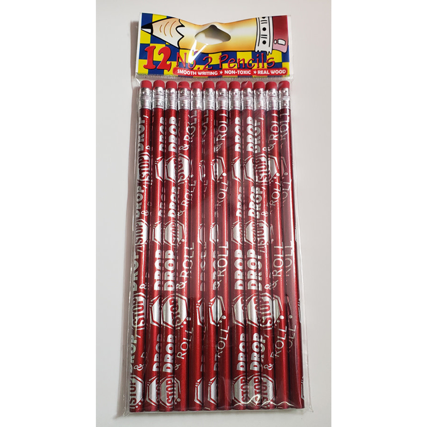 Stop, Drop, and Roll Pencils - 12ct.