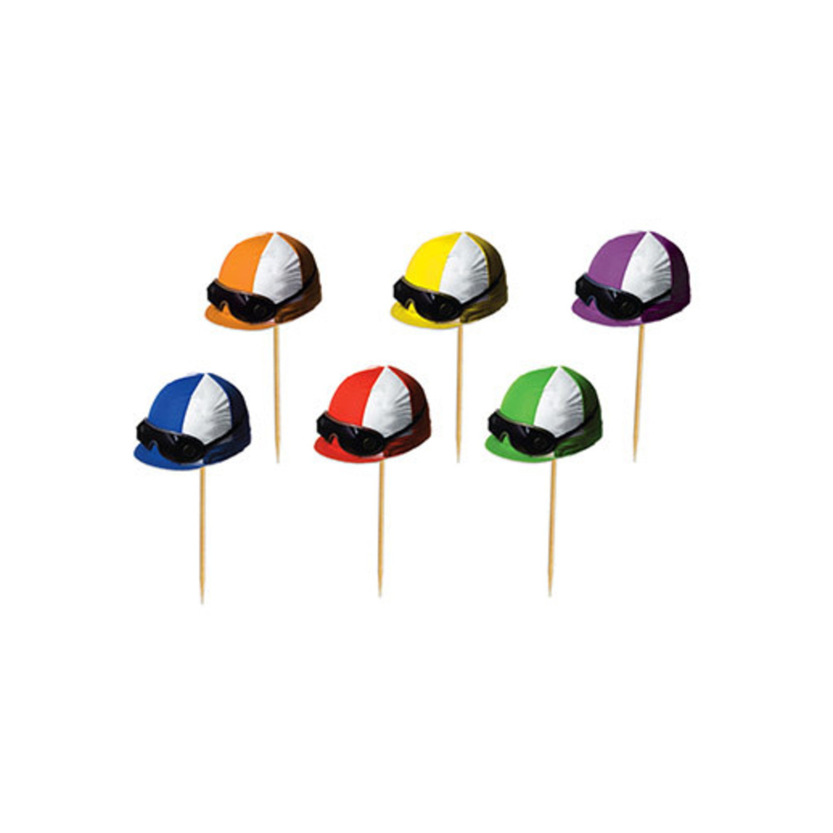 Beistle 3.25" Jockey Helmet Picks - 50ct.