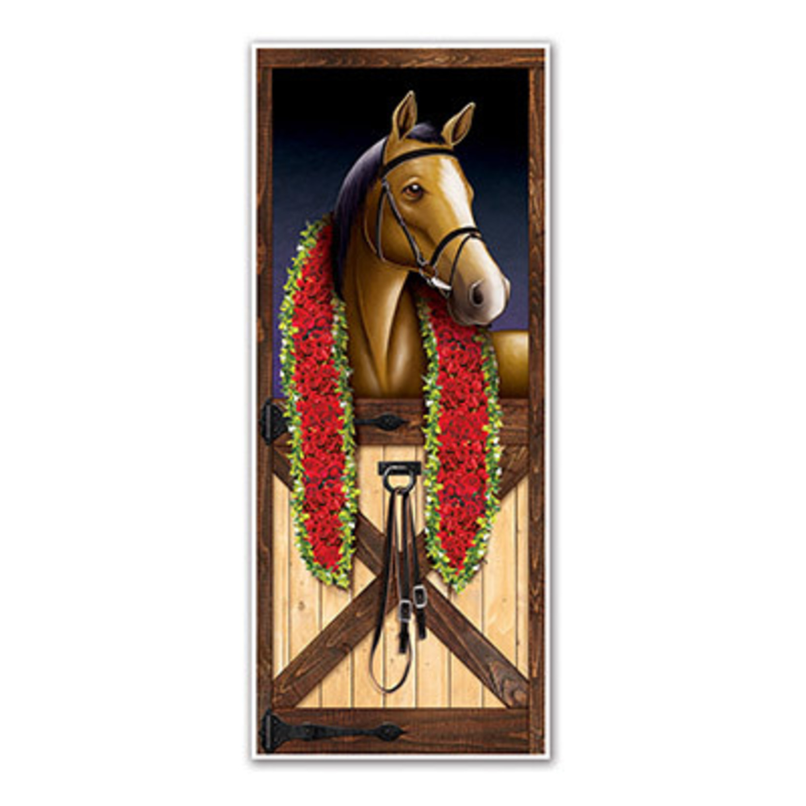 Beistle Horse Racing Door Cover - 6ft.