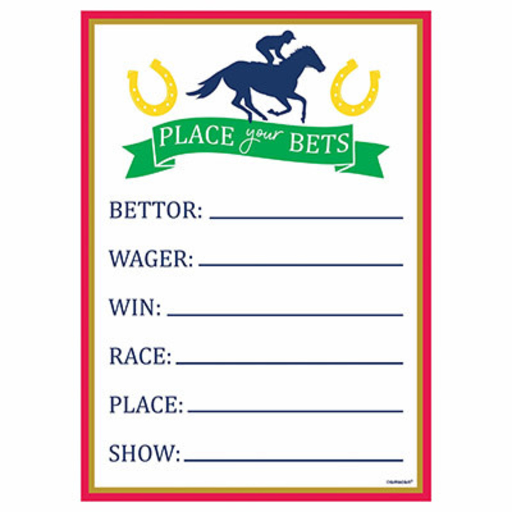 Amscan 'Place Your Bet' Party Game - 24ct.
