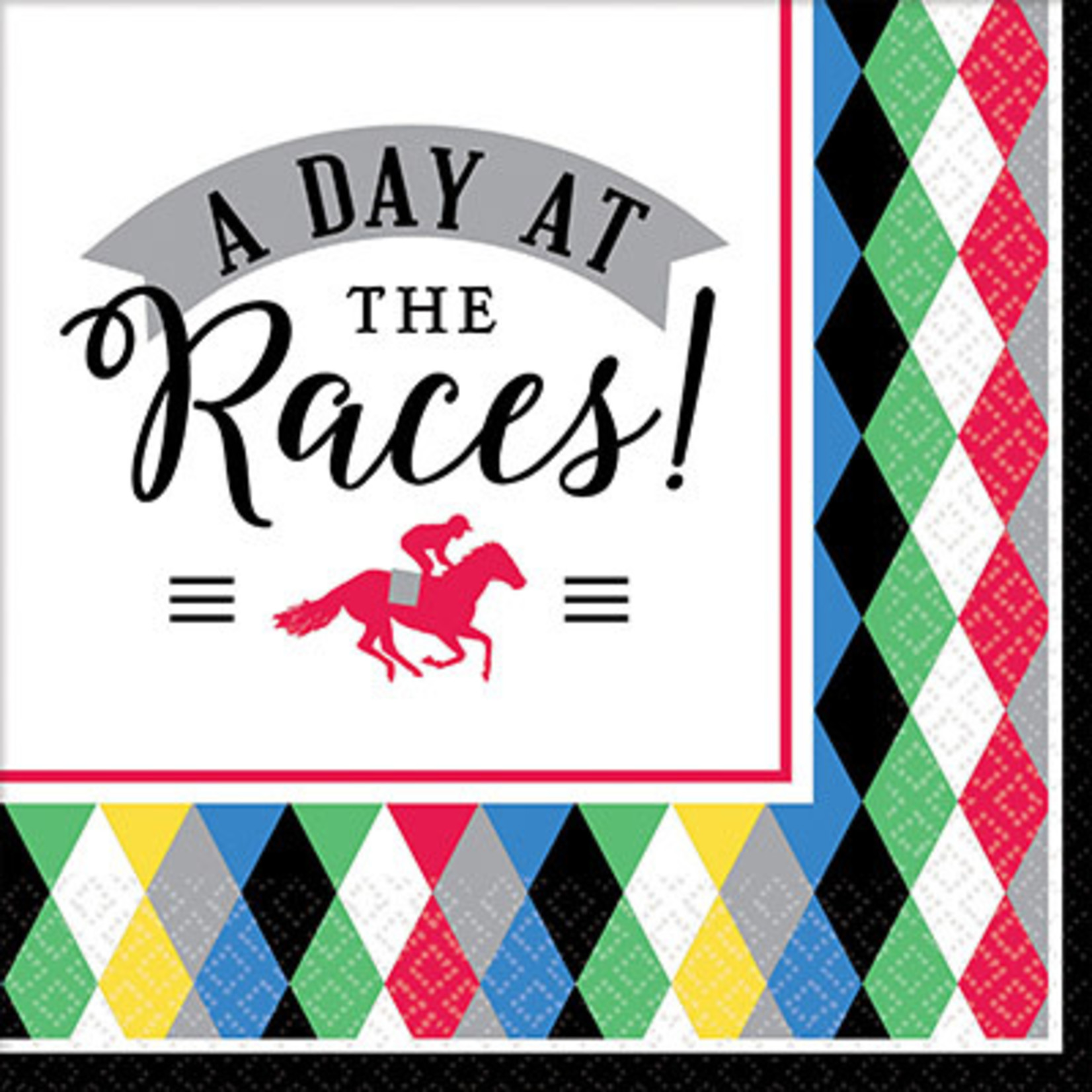 Amscan Derby Day Beverage Napkins - 16ct.