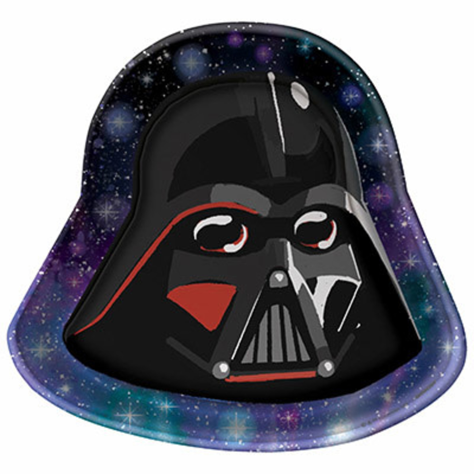 Amscan Star Wars Galaxy Darth Vader Shaped Plates - 8ct.