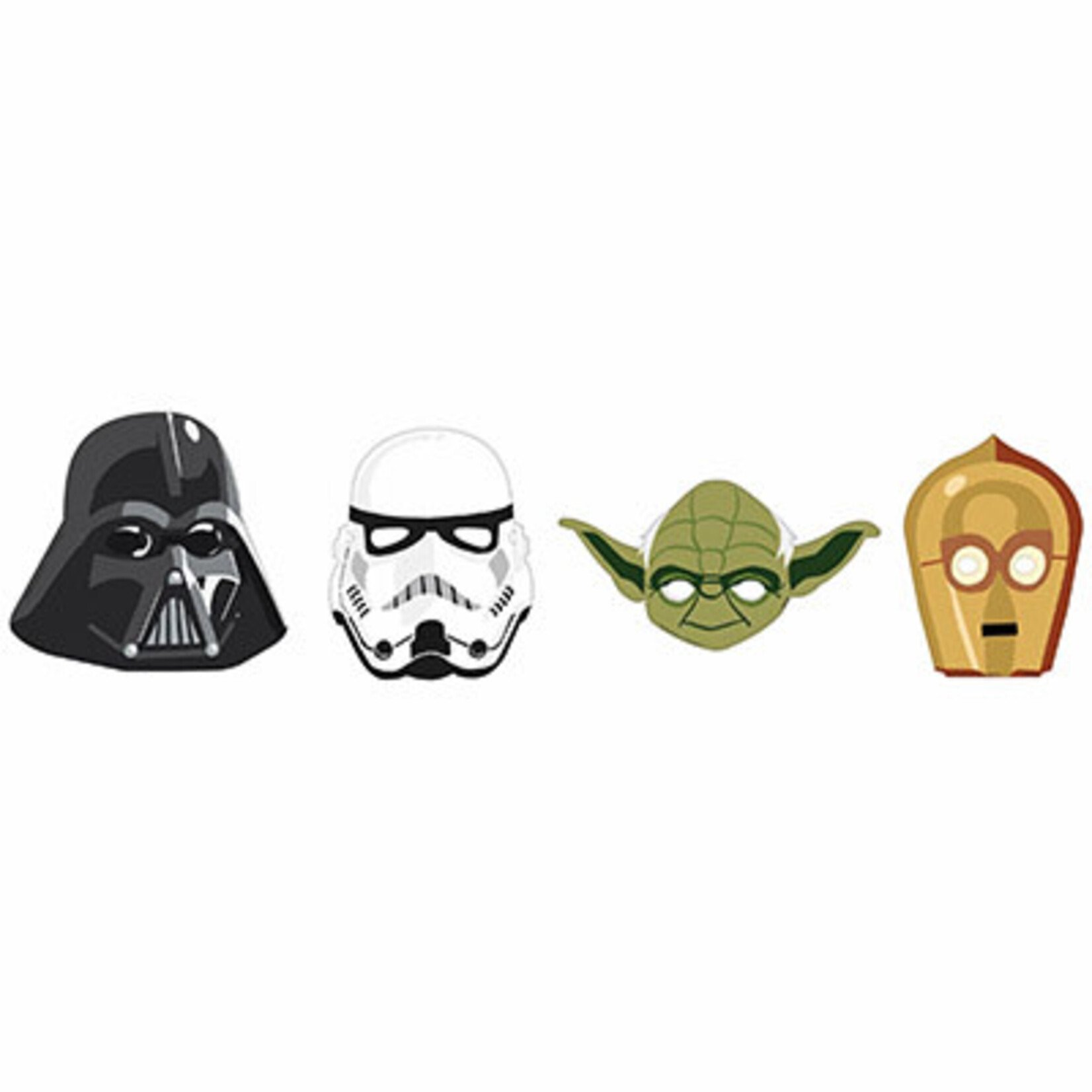 Amscan Star Wars Galaxy Masks - 8ct.