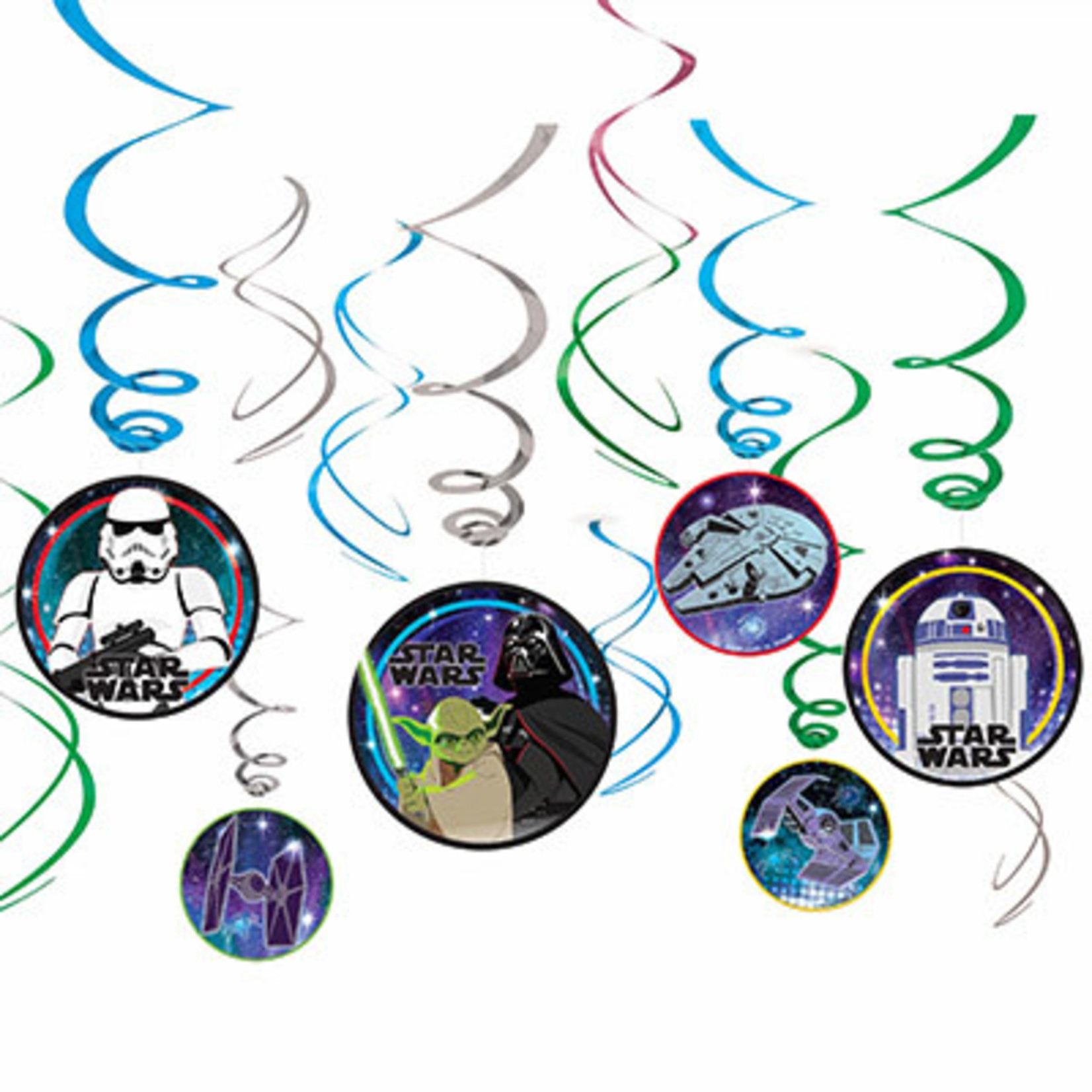 Amscan Star Wars Galaxy Swirl Decorations - 12ct.