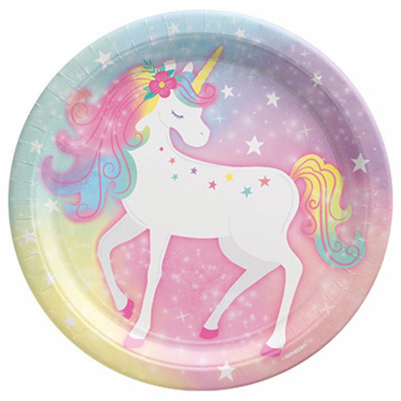 9 Unicorn Party Plates Unicorn Birthday Plates, Unicorn Party