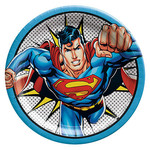 Amscan Justice League 'Superman' 9" Plates - 8ct.