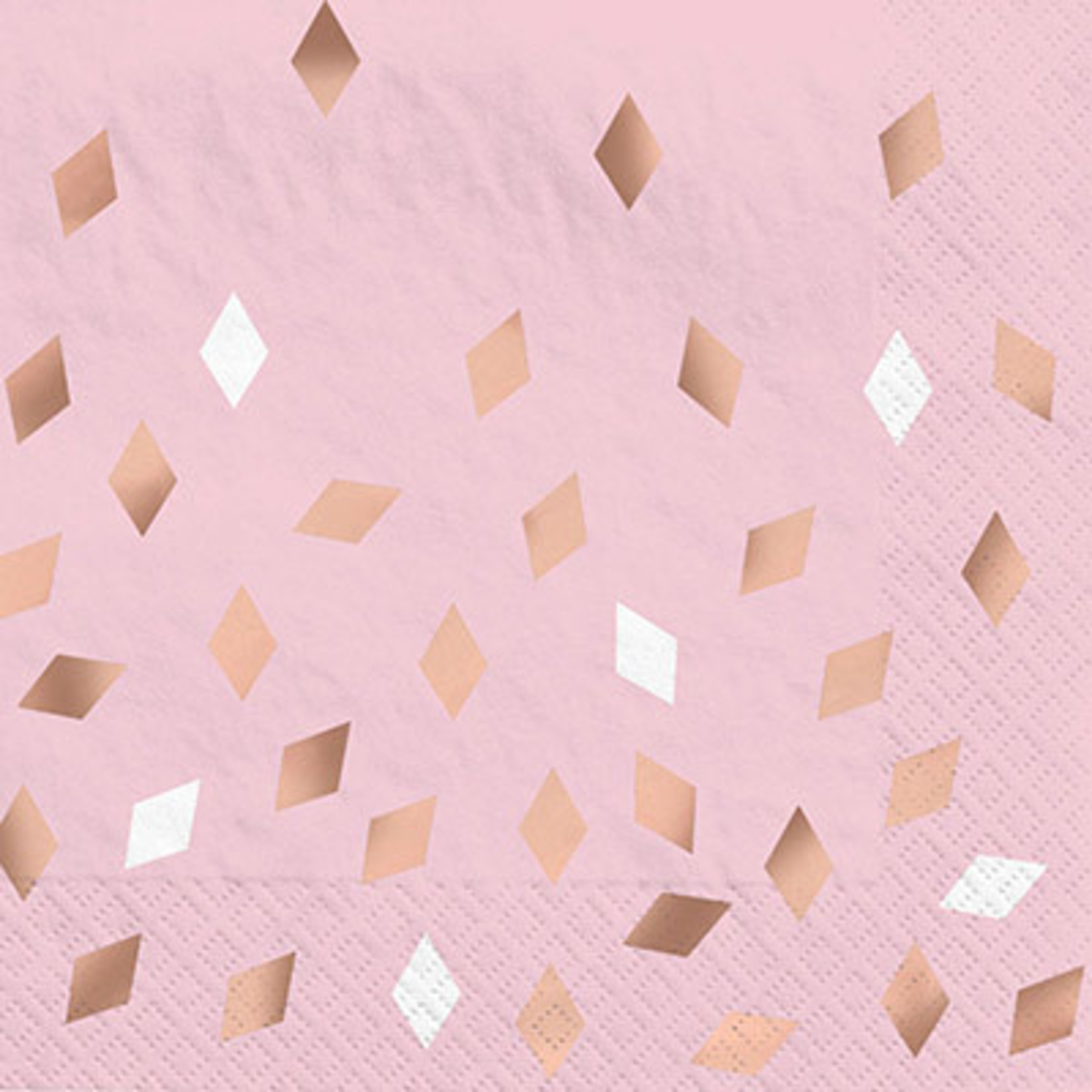 Amscan Blush Birthday Foil Lunch Napkins - 16ct.