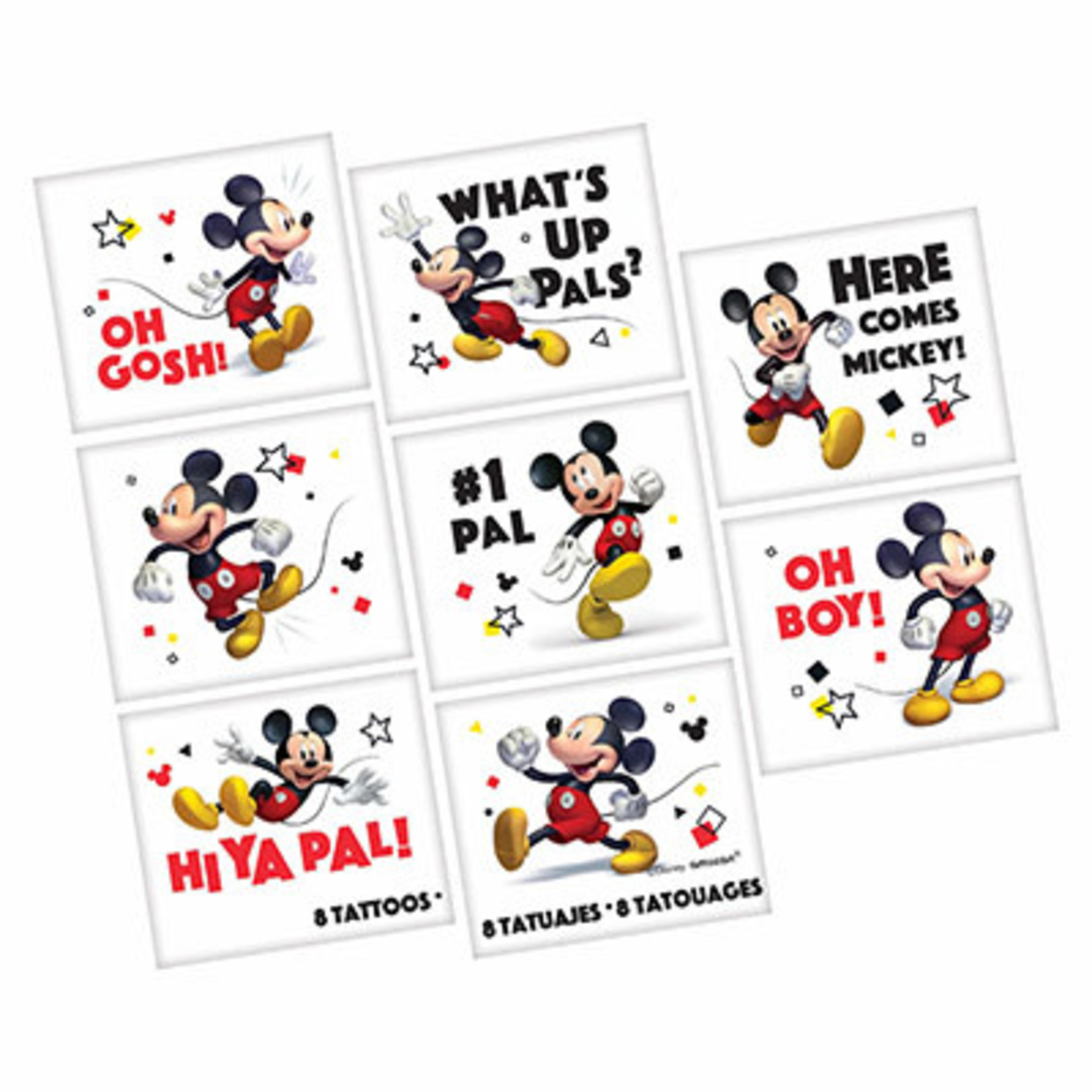 Amscan Mickey Mouse Forever Tattoos - 8ct.