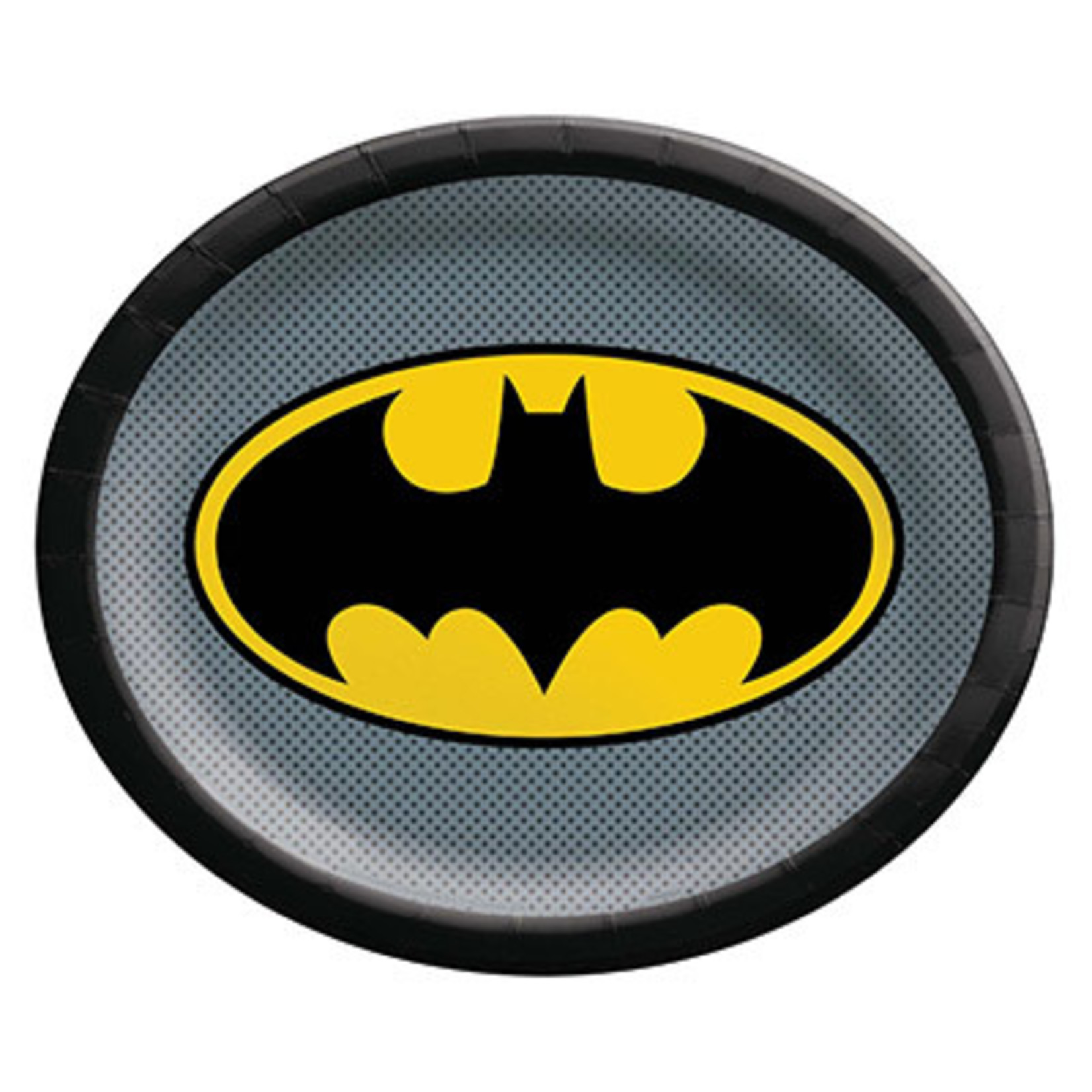 Amscan JL: Batman 12" Oval Plates - 8ct.