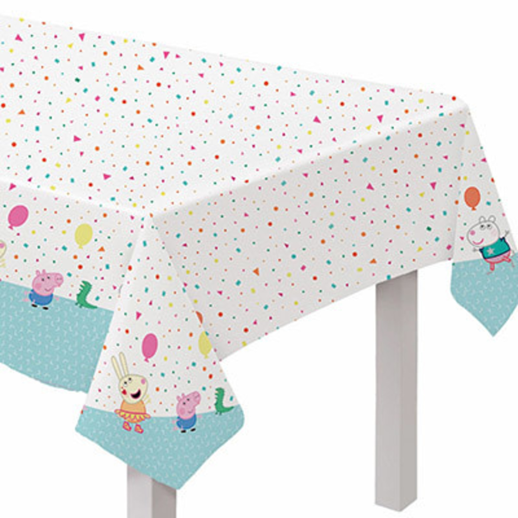 Amscan Peppa Pig Confetti Party Tablecover - 54" x 96"