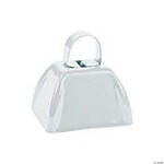 RHODE ISLAND NOVELTY White Metal Cowbell - 1ct.