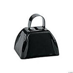 RHODE ISLAND NOVELTY Black Metal Cowbell - 1ct.