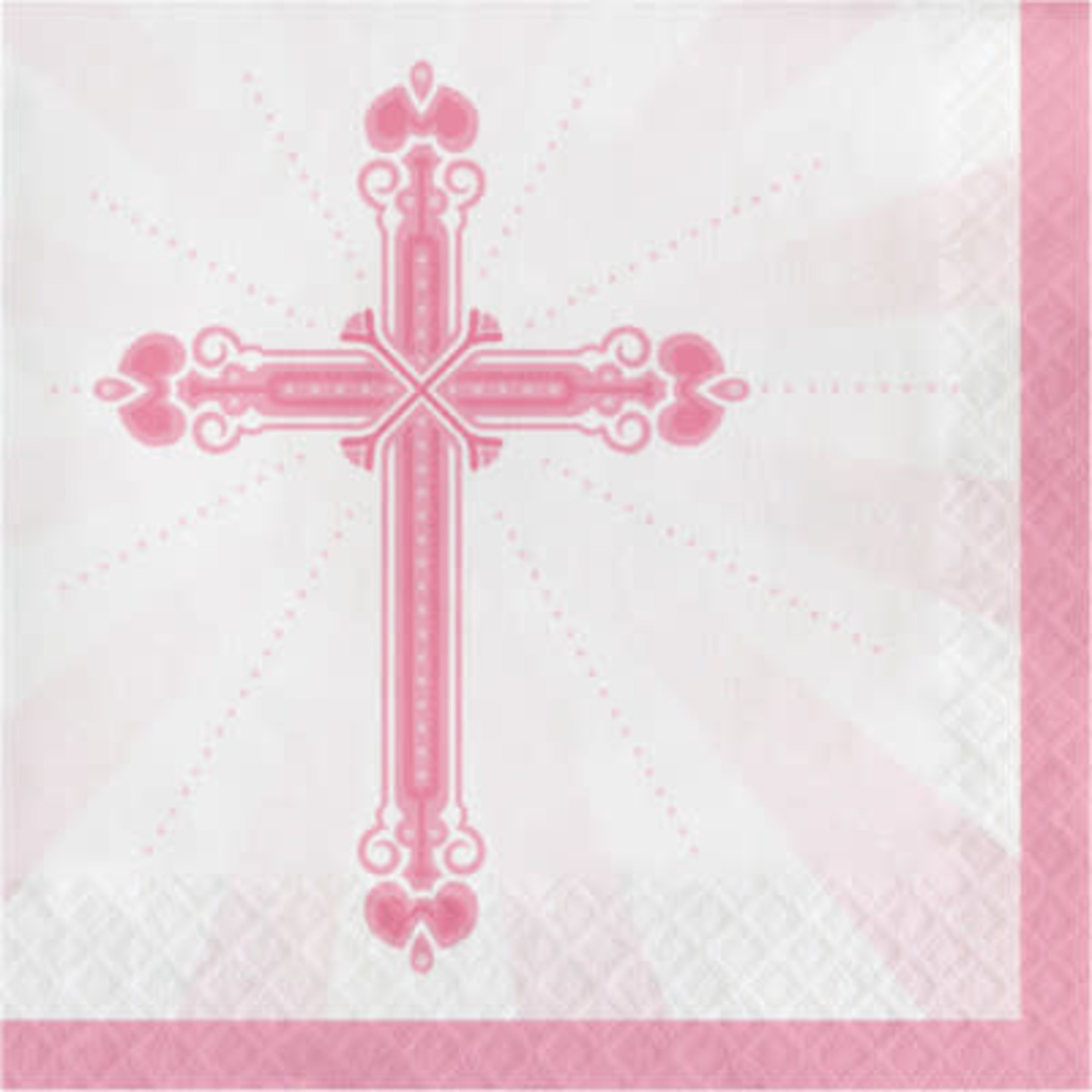 Creative Converting Pink Blessings Lun. Napkins - 36ct.
