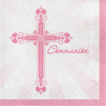 Creative Converting Pink Blessings Communion Lun. Napkins - 36ct.